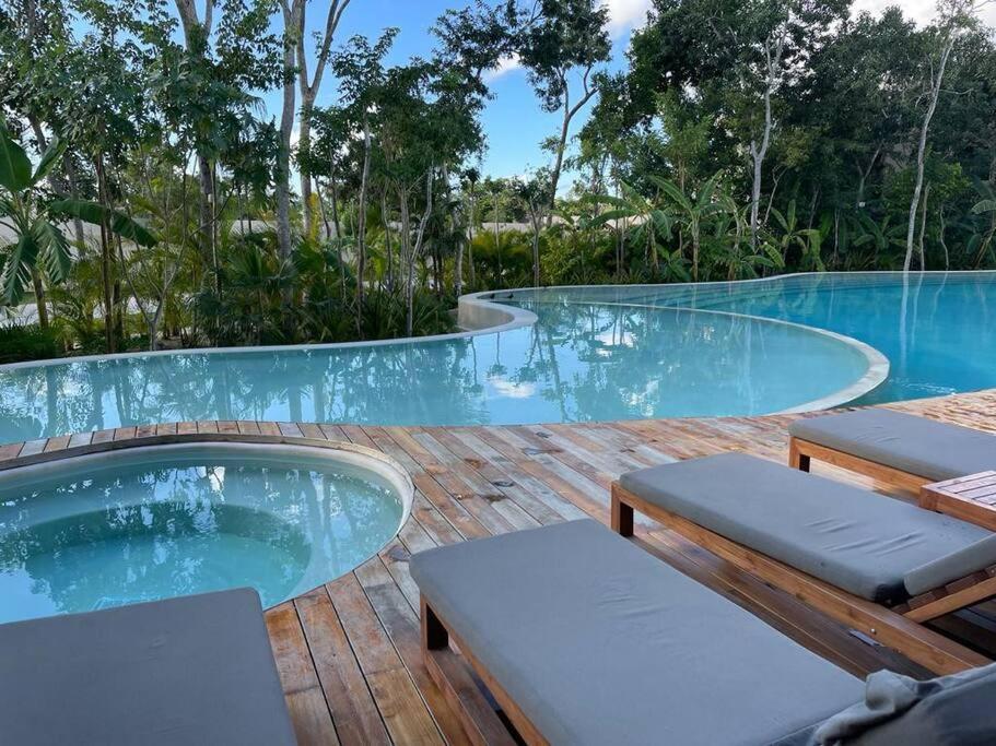 Loft En Aldea Zama Apartman Tulum Kültér fotó